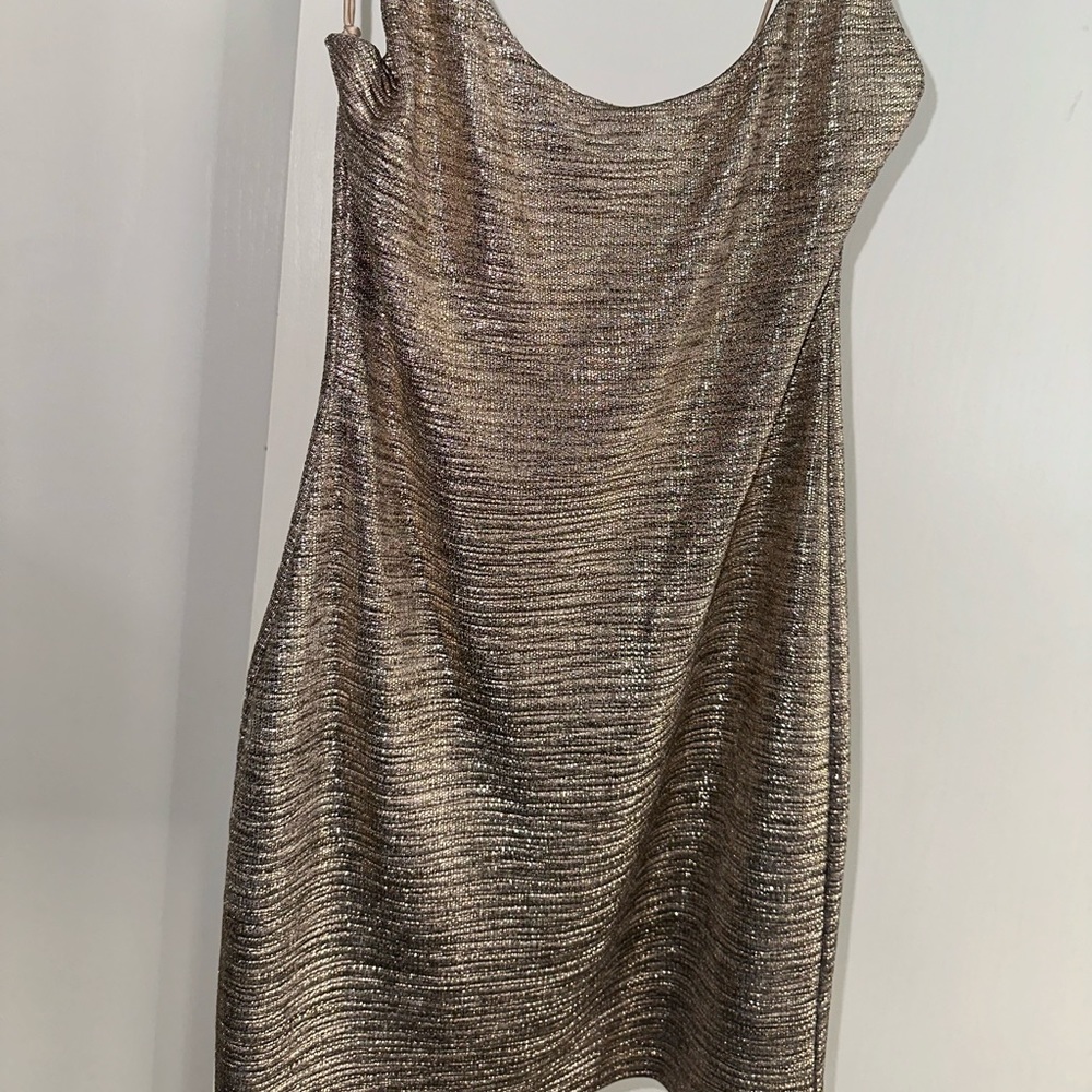 Alice & Olivia Golden Dress